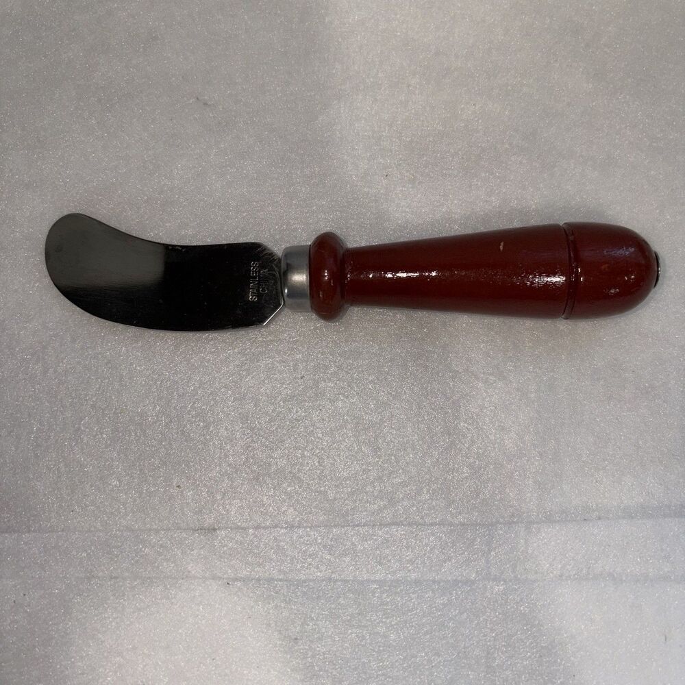 Spreading Knife Wooden Handle Stainless Steel Cheese Butter Spreader